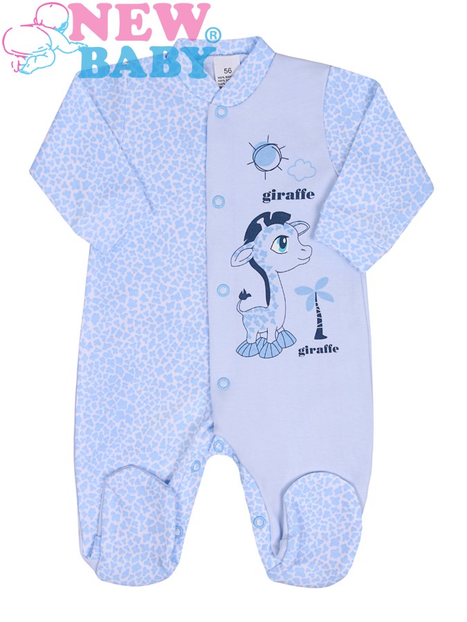 Dojčenský overal New Baby Giraffe modrý