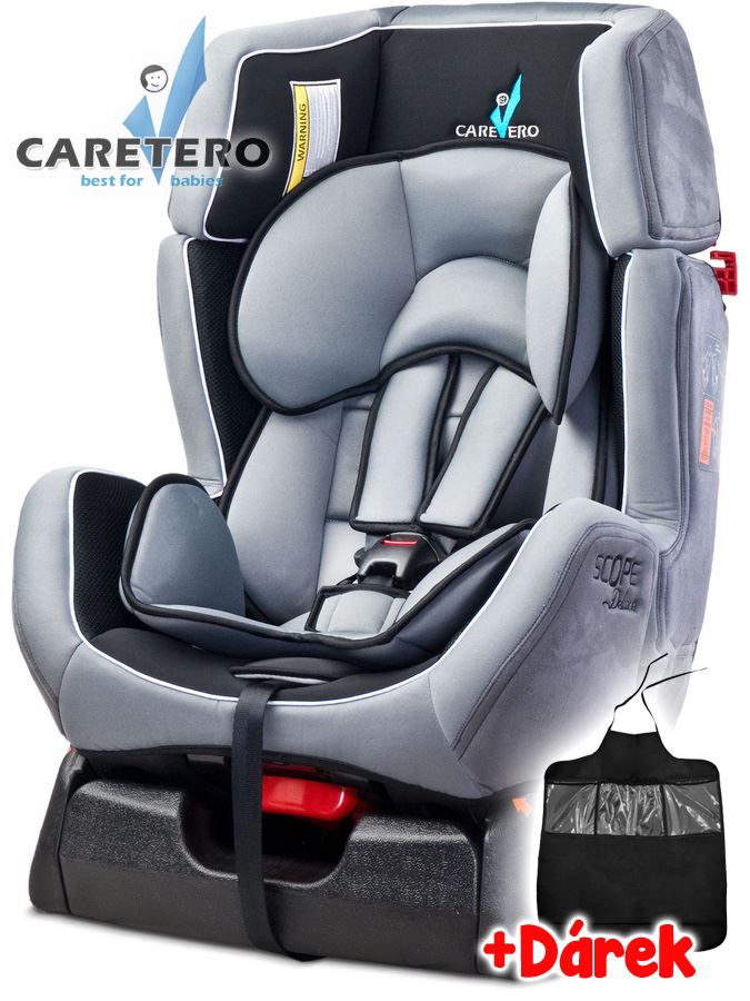 Autosedačka CARETERO Scope DELUXE graphite 2016 + darček