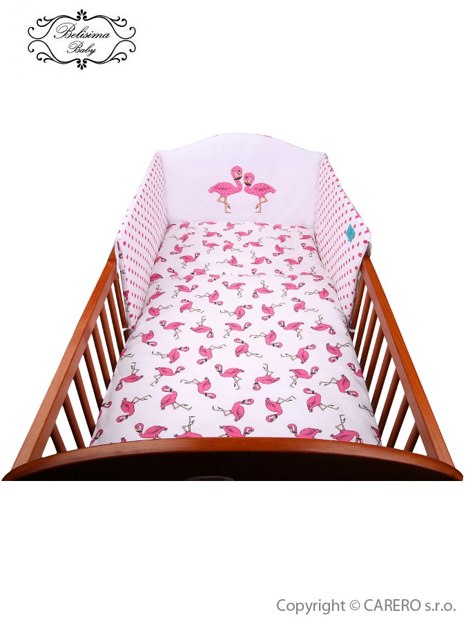 2-dielne posteľné obliečky Belisima Plameniák 100/135 ružové