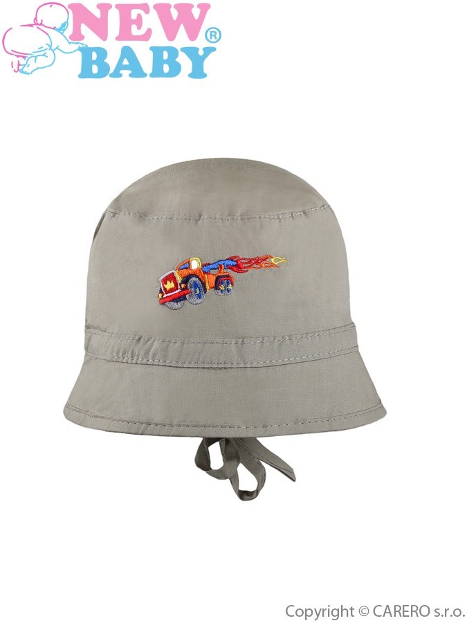 Letný detský klobúčik New Baby Truck zelený