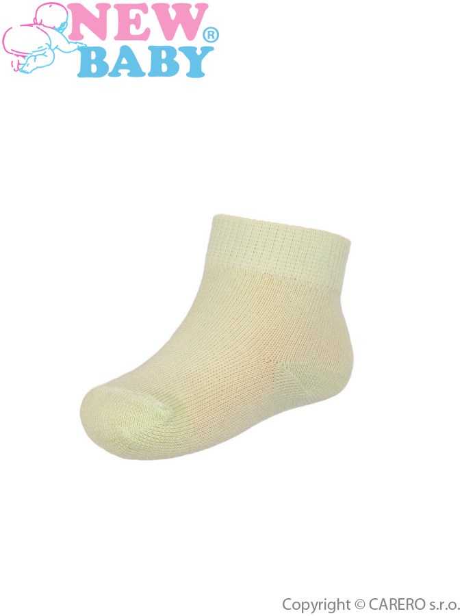 Dojčenské bavlnené ponožky New Baby béžové