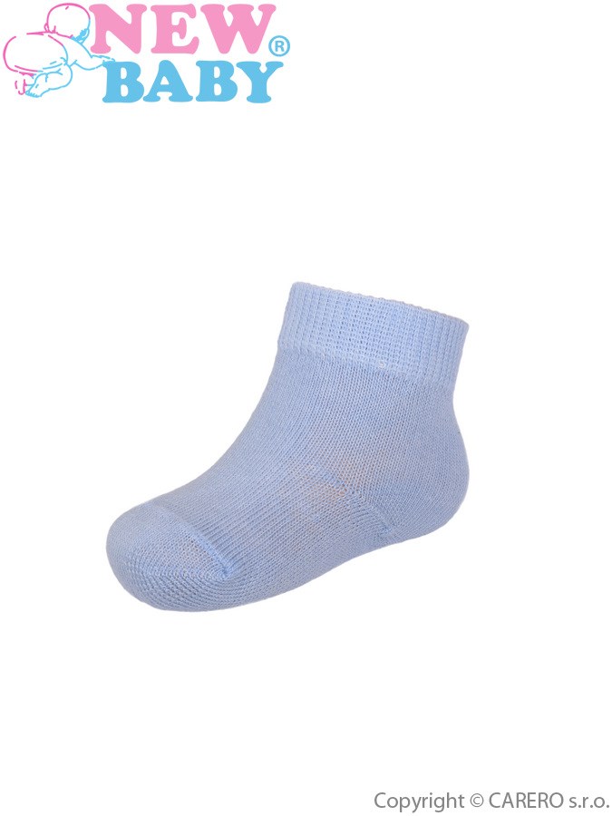 Dojčenské bavlnené ponožky New Baby modré