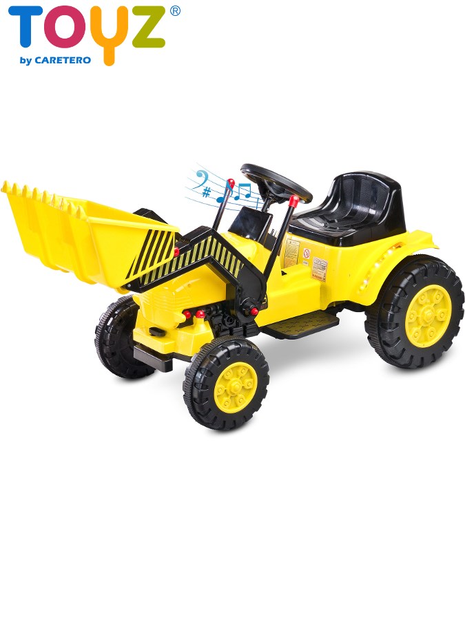 Elektrický bager Toyz Bulldozer žltý