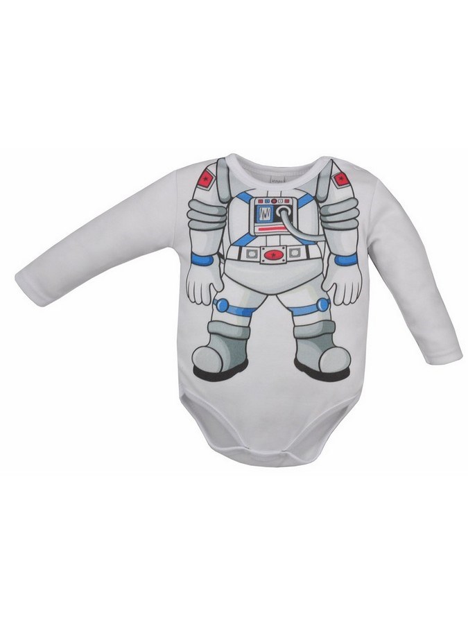 Dojčenské body Bobas Fashion Hrdina s kozmonautom