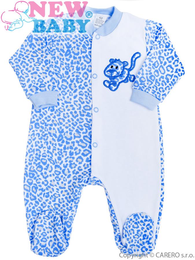 Dojčenský overal New Baby Leopardík modrý