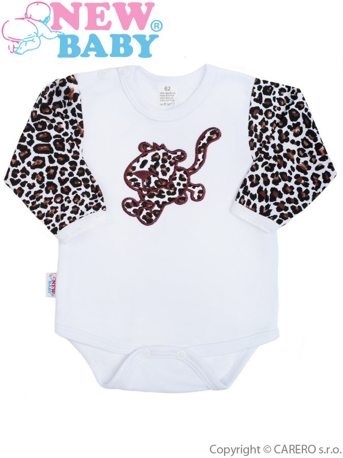 Dojčenské body New Baby Leopardík hnedé