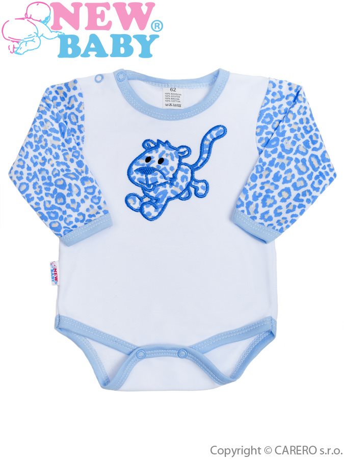 Dojčenské body New Baby Leopardík modré
