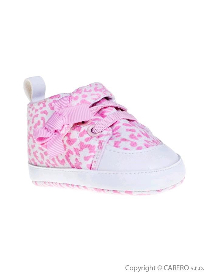 Detské topánočky Bobo Baby ružové so vzorom
