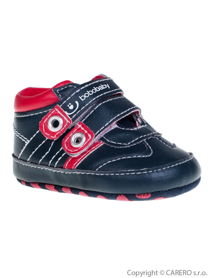 Detské topánočky Bobo Baby čierno-červené