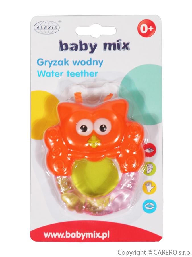 Chladiace hryzátko Baby Mix Sovička oranžová