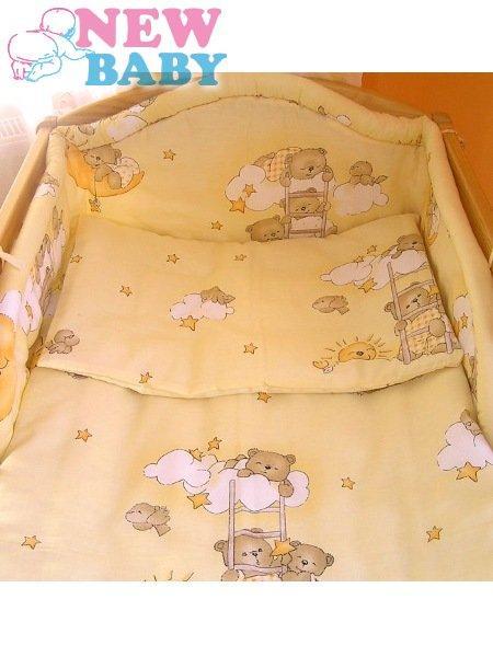 3-dielne posteľné obliečky New Baby 90/120 cm bežové s medvedíkom