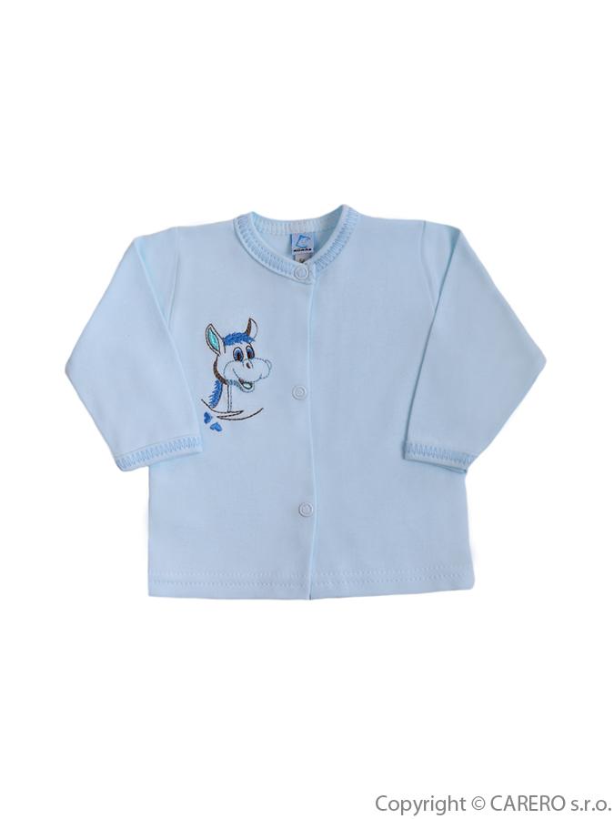 Dojčenský kabátik Bobas Fashion Oslík modrý