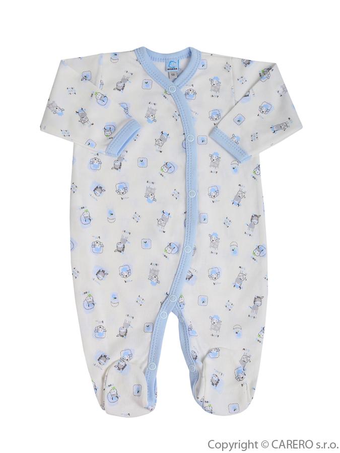 Dojčenský overal Bobas Fashion Obláčik bielo-modrý
