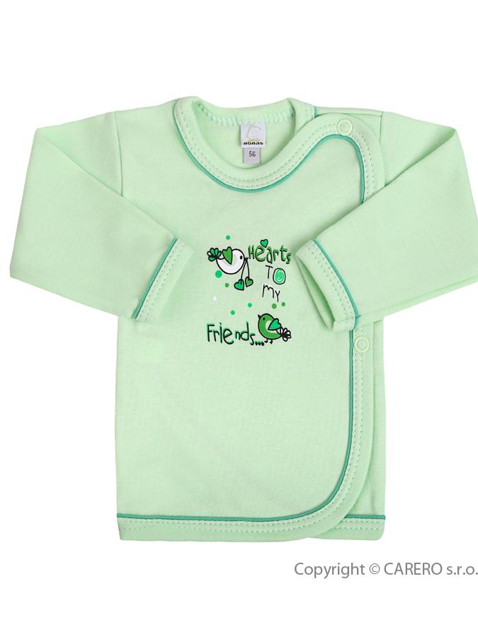 Dojčenská košieľka Bobas Fashion Benjamin zelená