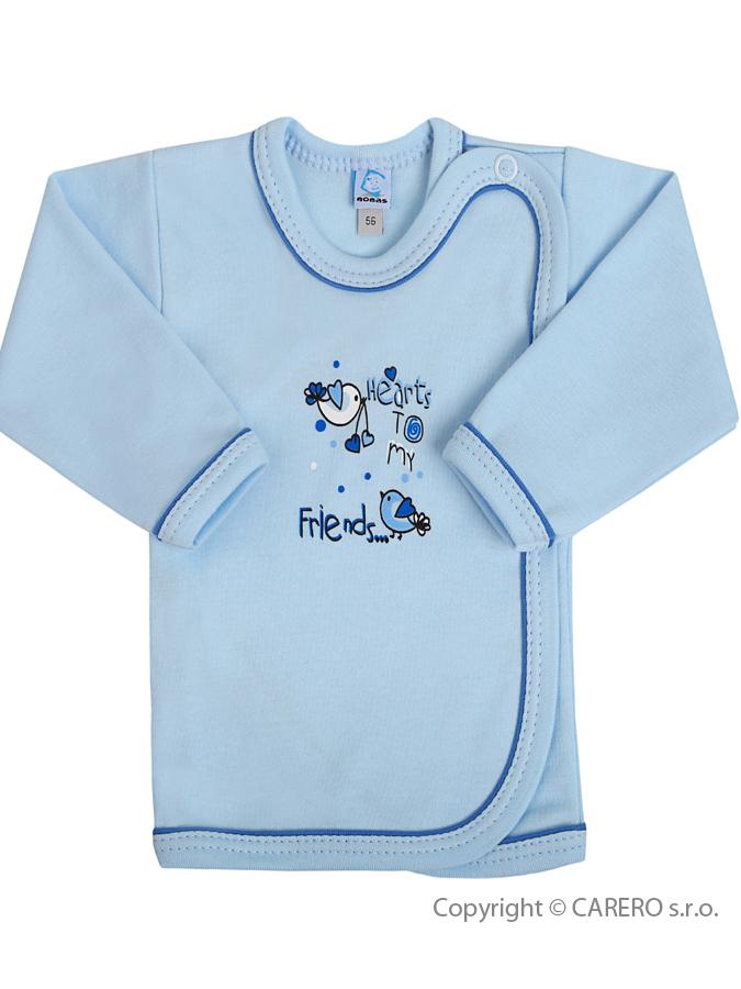 Dojčenská košieľka Bobas Fashion Benjamin modrá