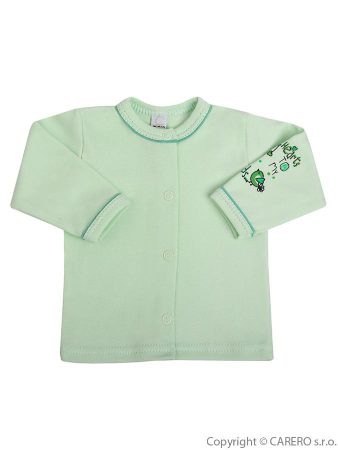 Dojčenský kabátik Bobas Fashion Benjamin zelený