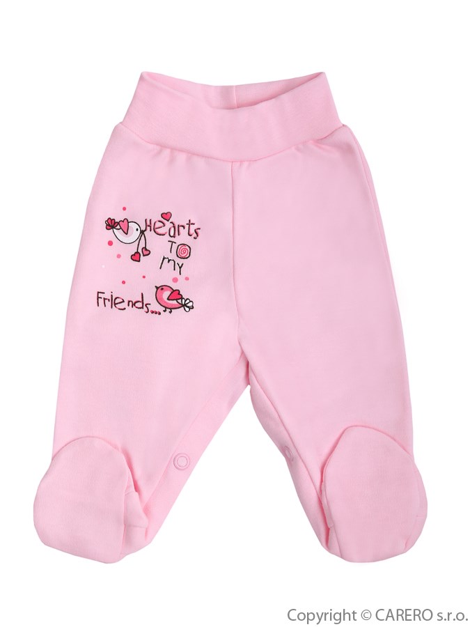 Dojčenské polodupačky Bobas Fashion Benjamin ružové
