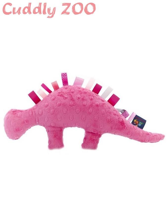 Detská hračka Cuddly Zoo Dinosaurus tmavo ružová