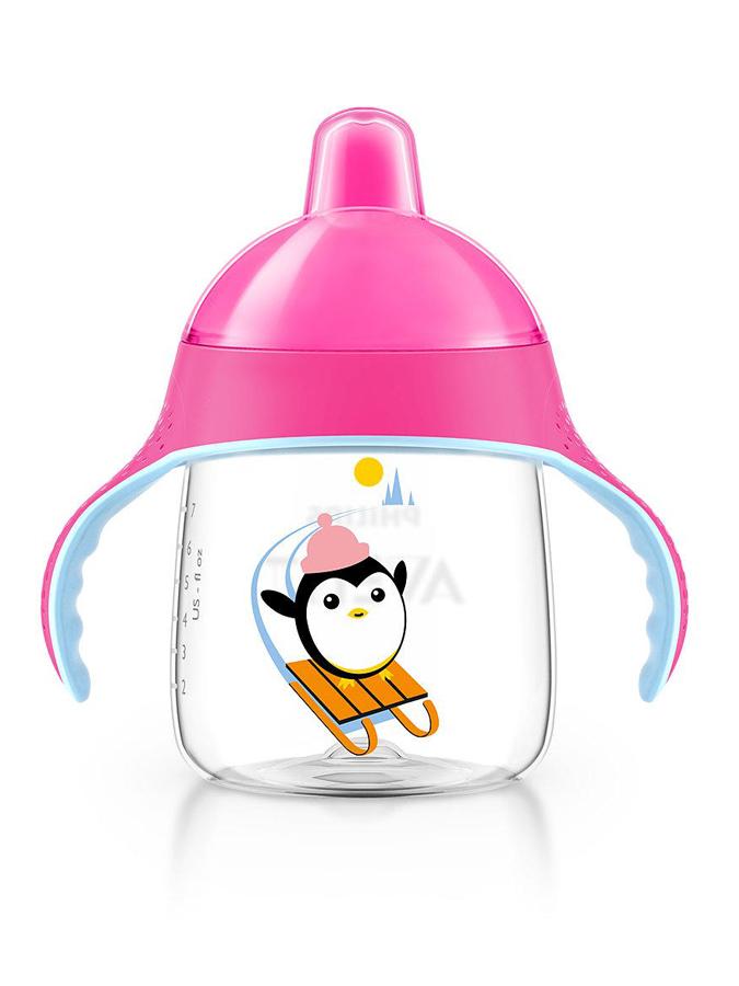 Kúzelný hrnček Avent Pingu 260 ml ružový