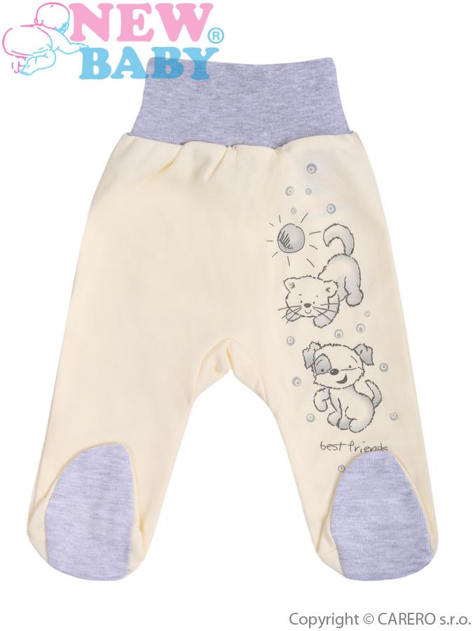 Dojčenské polodupačky New Baby Kamaráti smotanové