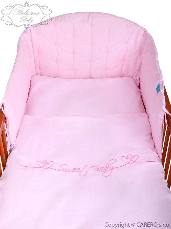 5-dielne posteľné obliečky Belisima Srdiečko 100/135 ružové