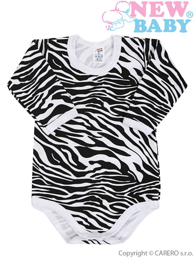 <p>Dojčenské body s dlhým rukávom celopotlačené New Baby Zebra</p>