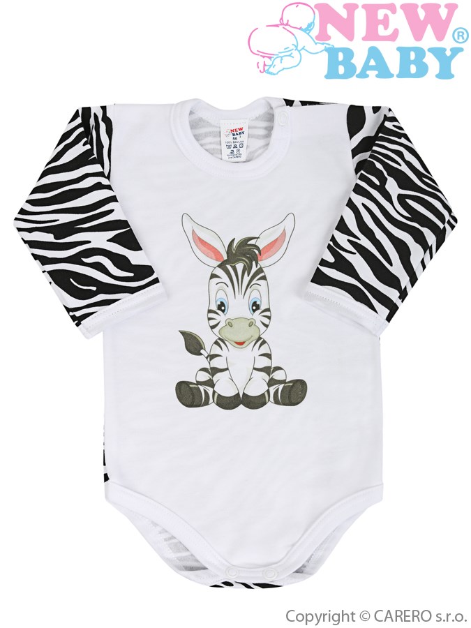 <p>Dojčenské body s dlhým rukávom New Baby Zebra</p>