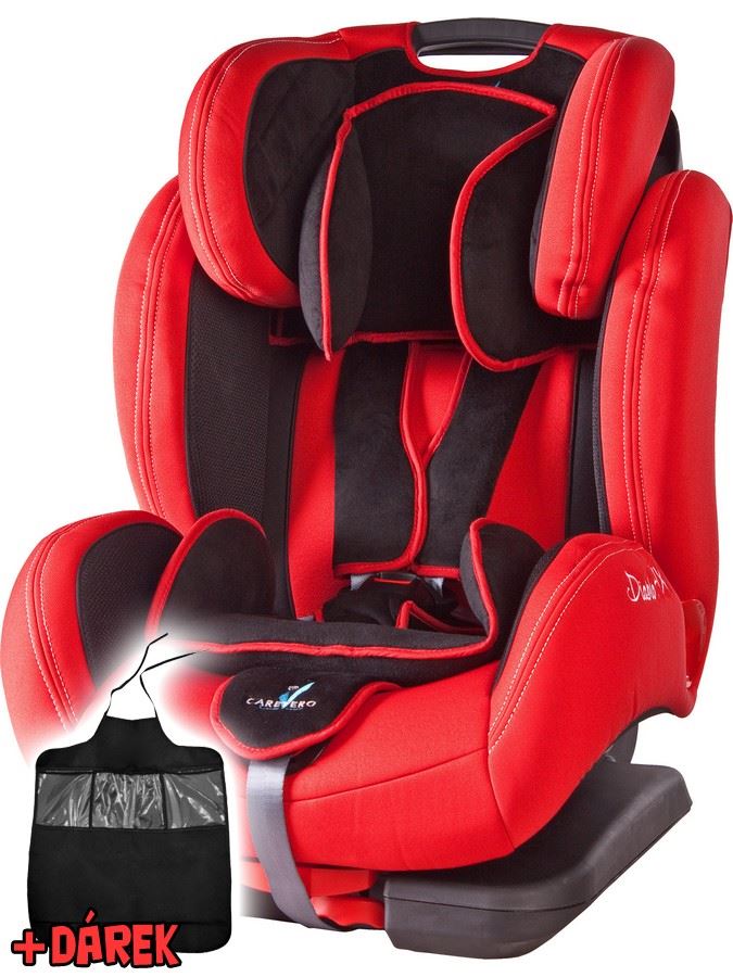 Autosedačka CARETERO DiabloFIX s Isofix red 2015 + darček