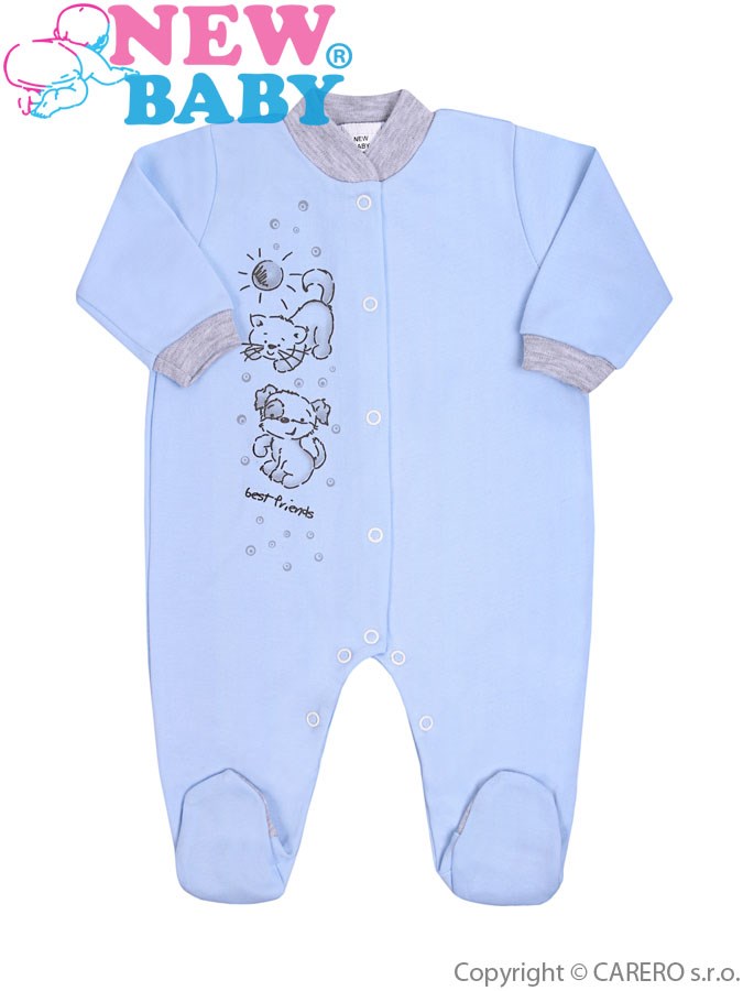 Dojčenský overal New Baby Kamaráti modrý